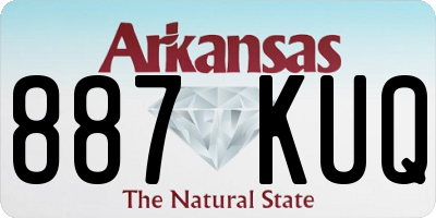 AR license plate 887KUQ