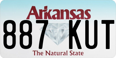 AR license plate 887KUT