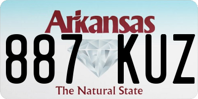 AR license plate 887KUZ