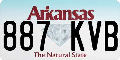 AR license plate 887KVB