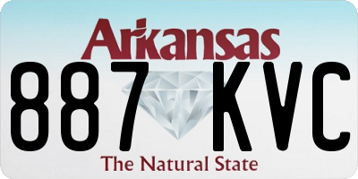AR license plate 887KVC