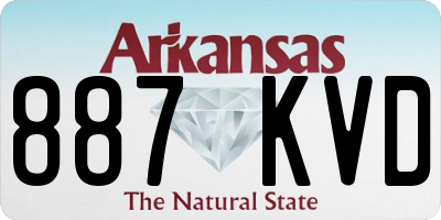 AR license plate 887KVD
