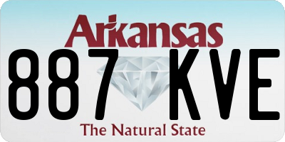 AR license plate 887KVE
