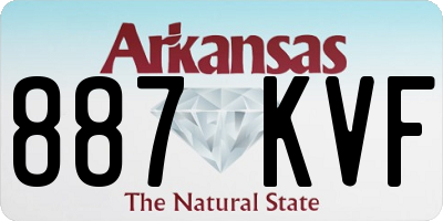 AR license plate 887KVF