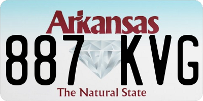 AR license plate 887KVG