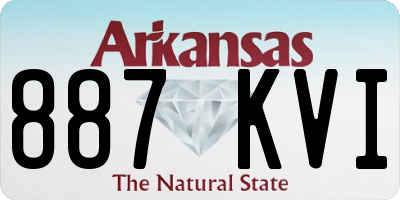 AR license plate 887KVI