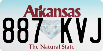 AR license plate 887KVJ