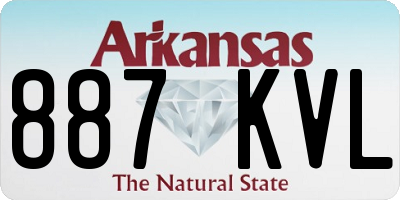 AR license plate 887KVL