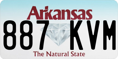 AR license plate 887KVM