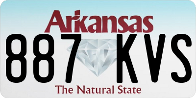 AR license plate 887KVS