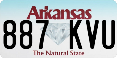 AR license plate 887KVU