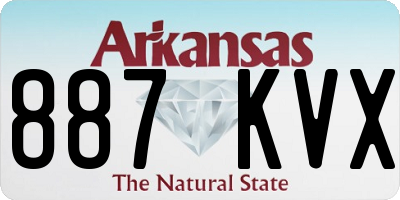 AR license plate 887KVX