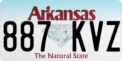 AR license plate 887KVZ