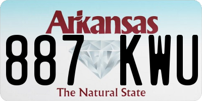 AR license plate 887KWU