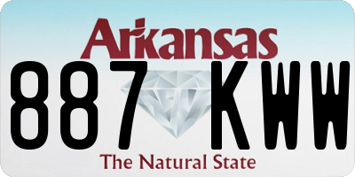 AR license plate 887KWW