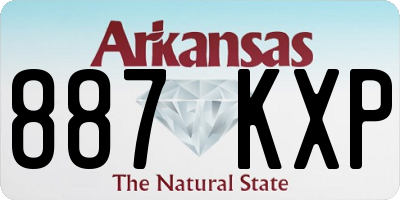AR license plate 887KXP