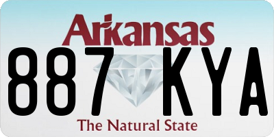 AR license plate 887KYA