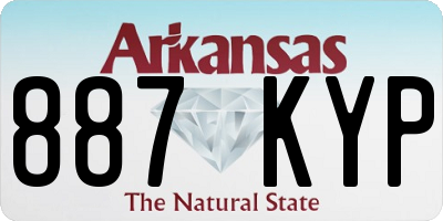 AR license plate 887KYP