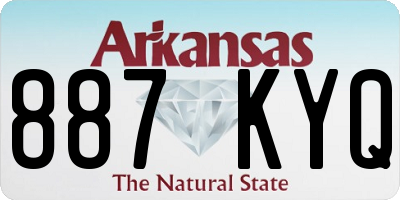 AR license plate 887KYQ