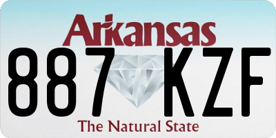 AR license plate 887KZF