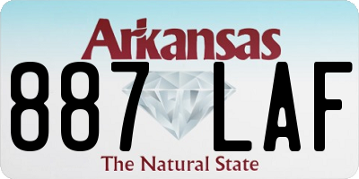 AR license plate 887LAF