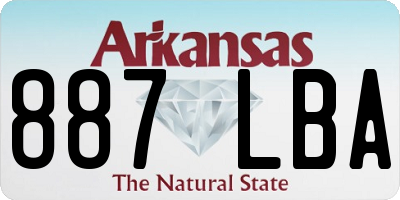 AR license plate 887LBA