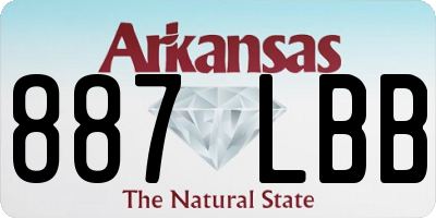 AR license plate 887LBB