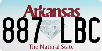 AR license plate 887LBC