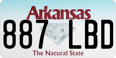 AR license plate 887LBD