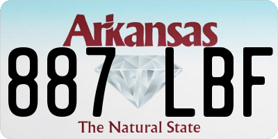 AR license plate 887LBF