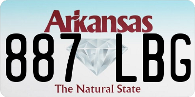 AR license plate 887LBG