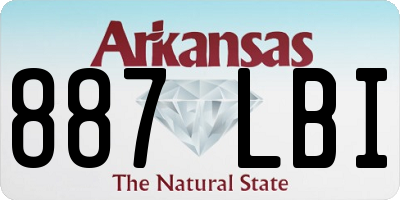 AR license plate 887LBI