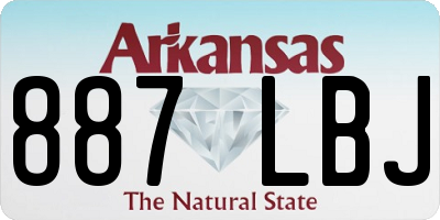 AR license plate 887LBJ