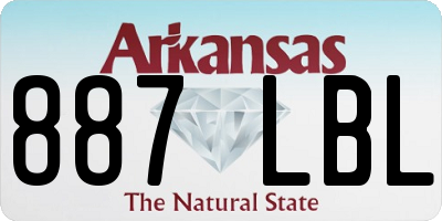 AR license plate 887LBL