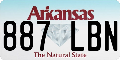 AR license plate 887LBN