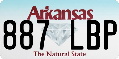 AR license plate 887LBP