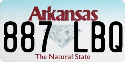AR license plate 887LBQ