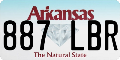 AR license plate 887LBR