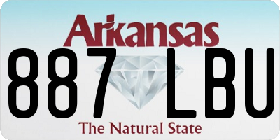 AR license plate 887LBU