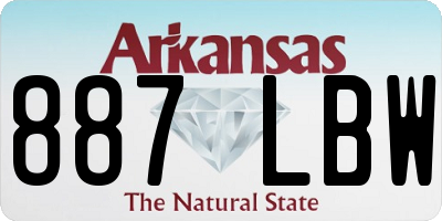 AR license plate 887LBW