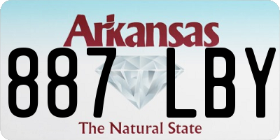 AR license plate 887LBY