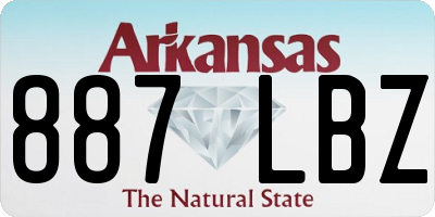 AR license plate 887LBZ
