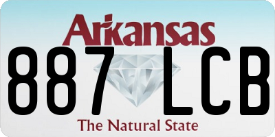 AR license plate 887LCB
