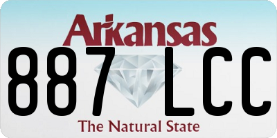 AR license plate 887LCC
