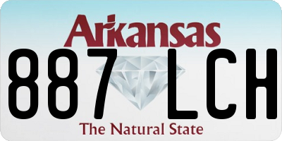 AR license plate 887LCH