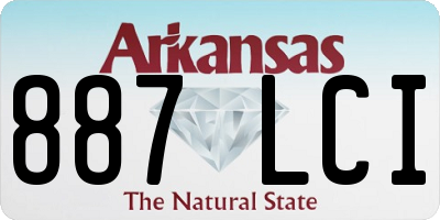 AR license plate 887LCI
