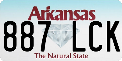 AR license plate 887LCK