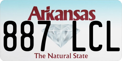 AR license plate 887LCL