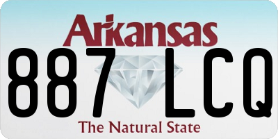 AR license plate 887LCQ