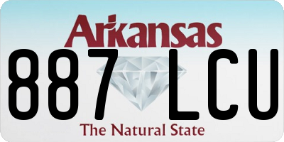 AR license plate 887LCU